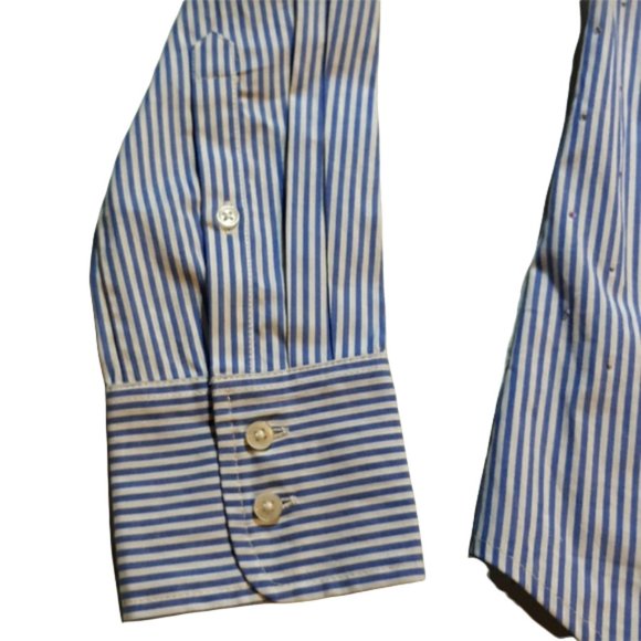 Rhinestone Embellished Strioed Perfect Shirt - Picture 10 of 16